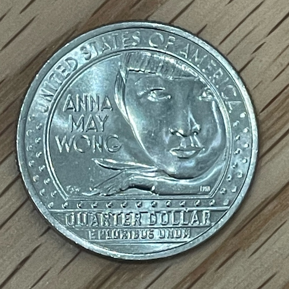 RARE 1/4 Dollar Anna May Wong “Washington Quarter” 2022